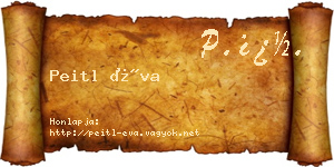 Peitl Éva névjegykártya